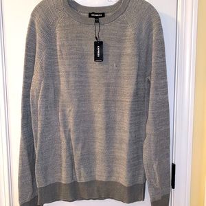 NWT Mens Express sweater gray size large